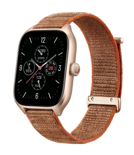 AMAZFIT GTS 4 SMARTWATCH OROLOGIO INTELLIGENTE AMOLED DA 1,75" 150 MODALITÀ SPORTIVE GPS E 6 POSIZIONI SATELLITARI RIPRODUZIONE DI MUSICA TELEFONATE BLUETOOTH CARDIOFREQUENZIMETRO ALEXA SPO2 NYLON AUTUM BROW